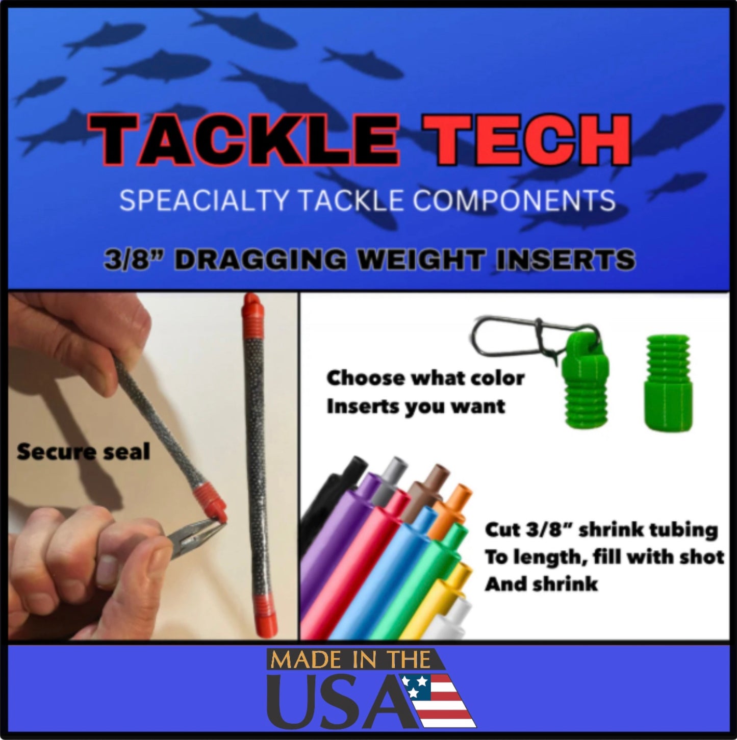 Tackle Tech dragging weight inserts