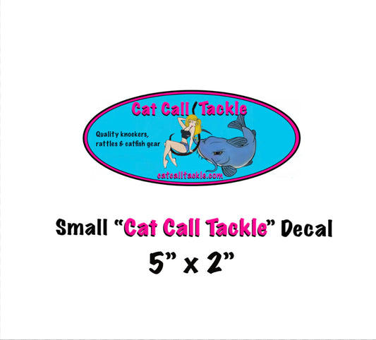 5” x 2” (small) oval Cat Call Tackle Decal