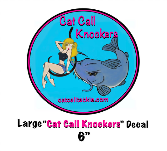 6”(Large) round “Cat Call Knockers” Decal