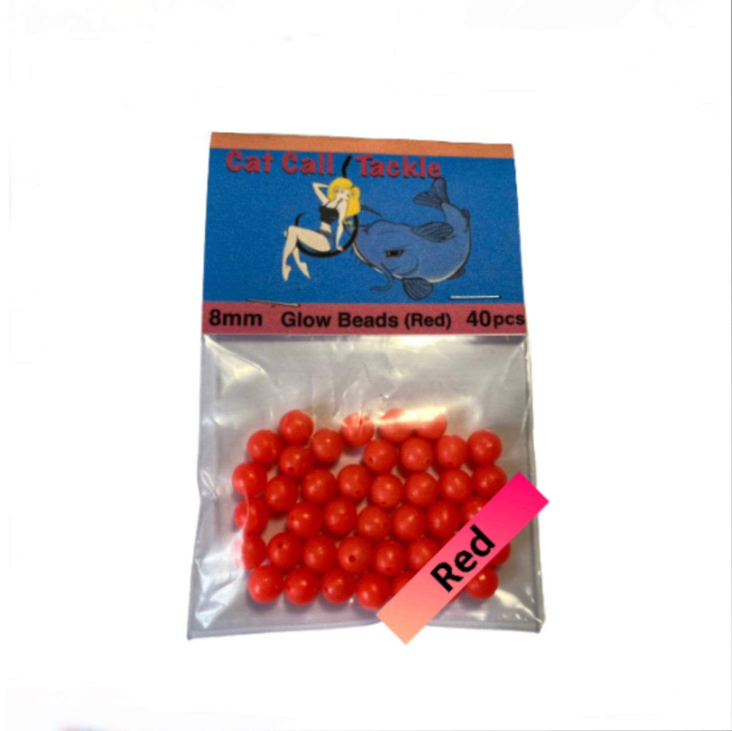 8mm Rubber Glow Beads